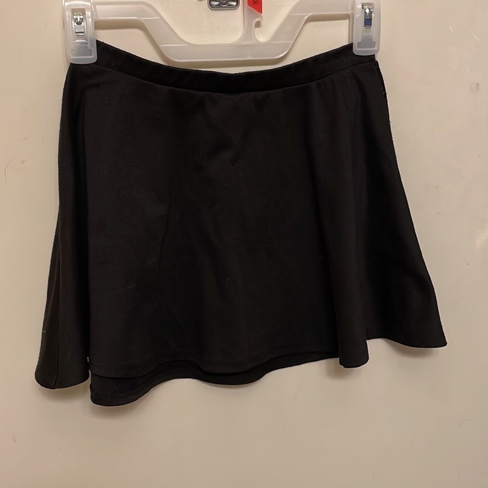 Black mini skirt
